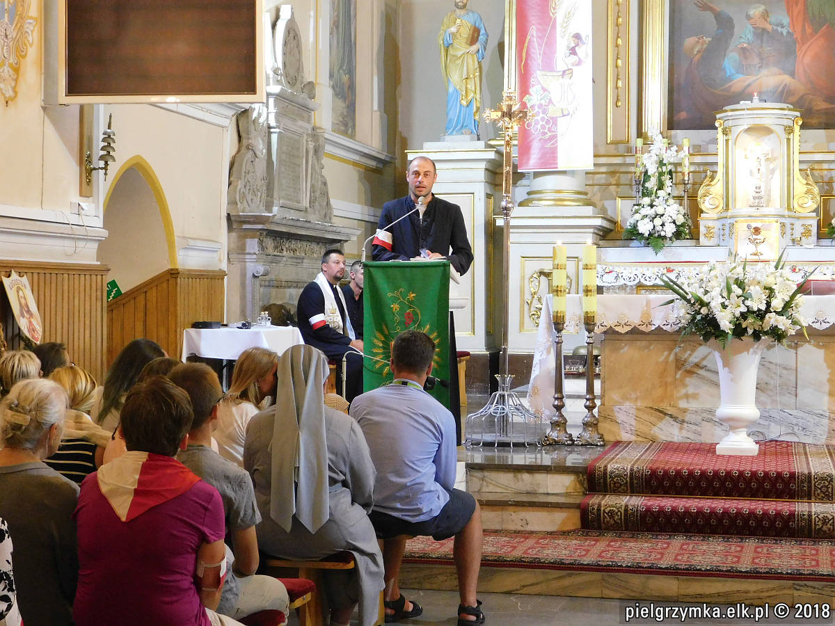 Kolejność transmisji Apelu Jasnogórskiego w czasie XXVIII Ełckiej Pieszej Pielgrzymki na Jasną Górę